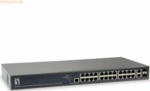 Digital data communication LevelOne 26-Port L3 Manag.GiB Switch 24 PoE