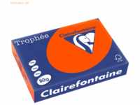 5 x Clairefontaine Kopierpapier Trophee Intensiv A4 80g/qm ziegelrot V