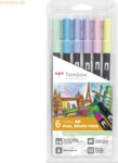Tombow Dual-Fasermaler ABT mit Rundspitze/Pinselspitze Wasserbasis Pas