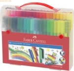 Faber Castell Fasermaler Connector farbig sortiert VE=80 St&uuml;ck Koffer
