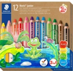 Staedtler Farbstift Noris junior 140 9,45mm VE=12 Farben + 1 Spitzer