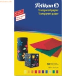 10 x Pelikan Transparentpapier 233 M/10 30x18cm 10 Blatt farbig sortie