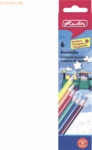 6 x Herlitz Buntstifte Lindenholz dreieckig VE= 6 St&uuml;ck farbig lackier