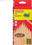 6 x Herlitz Buntstifte natur VE=12 St&uuml;ck
