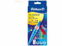 10 x Pelikan Buntstifte Silverino dreieckig dünn 3mm VE=12 Farben Scha