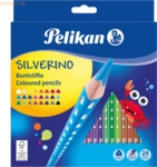 Pelikan Buntstifte Silverino dreieckig d&uuml;nn 3mm VE=24 Farben Schachtel