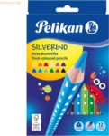 10 x Pelikan Buntstifte Silverino dreieckig dick 5mm VE=12 Farben Scha