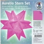 Ludwig B&auml;hr Faltbl&auml;tter Aurelio Stern Uni 115g/qm 15x15cm 33 Blatt pin