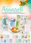 Folia Bastelblock Aquarell Motivkarton - 24 x 34 cm 20 Blatt sortiert.