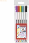 Stabilo Premium-Filzstift mit Pinselspitze Pen 68 brush Etui VE=6 Farb