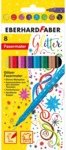 Eberhard Faber Fasermaler Glitzer 8er Etui 3mm sortiert.