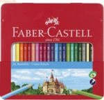 Faber Castell Buntstift hexagonal sortiert VE=24 St&uuml;ck Metalletui