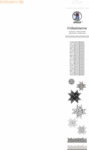 Ludwig B&auml;hr Faltstreifen Fr&ouml;belsterne 2 Gr&ouml;&szlig;en schwarz/wei&szlig;