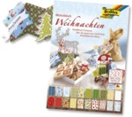 Folia Bastelblock Design Weihnachten III - 20 Blatt 24 x 34 cm sortier