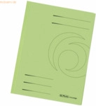 10 x Herlitz Einschlagmappe A4 Recycling intensiv hellgr&uuml;n