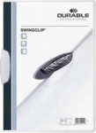 Durable Klemmmappe Swingclip A4 PP bis 30 Blatt wei&szlig;