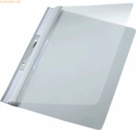 Leitz Einh&auml;ngehefter A4 2 kurze Beschriftungsfenster PVC grau