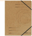 5 x Herlitz Eckspanner Karton A4 braun