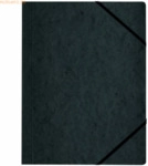 5 x Herlitz Eckspanner Karton A4 schwarz