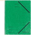 Herlitz Einschlagmappe mit Gummizug Karton gr&uuml;n