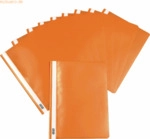 10 x Herlitz Schnellhefter A4 PP orange