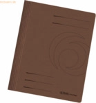 10 x Herlitz Schnellhefter Karton gefaltet braun intensiv