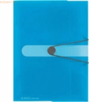Herlitz Gummizugmappe PP A4 blau transparent to go