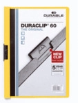 25 x Durable Cliphefter Duraclip Original 60 gelb
