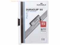 5 x Durable Cliphefter Duraclip Original 60 weiß 5 Stück