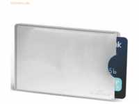 Durable Kreditkartenhülle RFID Secure 54x86mm metallic silber