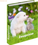RNK Zeugnisringbuch A4 4 Ringe 'Hund & Katze'