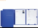 15 x Pagna Bewerbungsmappe Select A4 3 Klappen mit Aufdruck blau