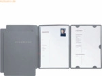 Pagna Bewerbungsmappe Select A4 3 Klappen mit Aufdruck grau