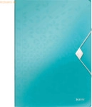 Leitz Eckspannmappe Wow A4 PP mit Klappen eisblaumetallic