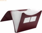 10 x Foldersys F&auml;cher Gummizugmappe A4 PP 12 F&auml;cher Gummizug vollfarbi