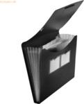 10 x Foldersys F&auml;cher Gummizugmappe A4 PP 5 F&auml;cher Gummizug vollfarbig