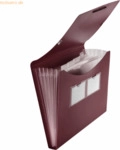 10 x Foldersys F&auml;cher Gummizugmappe A4 PP 5 F&auml;cher Gummizug vollfarbig