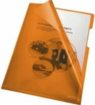 Bene Sichth&uuml;llen A4 PVC 150my orange VE=100 St&uuml;ck