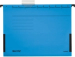Leitz H&auml;ngetasche Alpha A4 250g/qm Karton mit Leinenfr&ouml;schen blau VE=5
