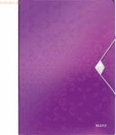 Leitz Eckspannmappe Wow A4 PP mit Klappen violett