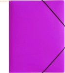 8 x Pagna Gummizugmappe Lucy Colours Trend A3 PP mit 3 Klappen translu