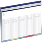 5 x Durable Organisationshefter Divisoflex A4 5 F&auml;cher blau