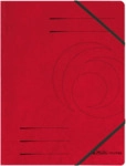 5 x Herlitz Eckspanner A4 Karton rot