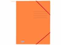 10 x Oxford Eckspannmappe Top File+ A4 390g orange