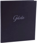 Goldbuch G&auml;stebuch Seda - 23 x 25 cm 176 Seiten schwarz.