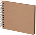 S.O.H.O. Fotoalbum Whire-O 40 Seiten 195x145mm kraft/schwarz