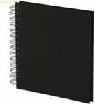 S.O.H.O. Fotoalbum Whire-O 60 Seiten 180x180mm schwarz/schwarz