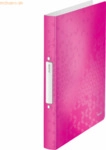 Leitz Ringbuch Wow A4 2 Ringe 25mm pink metallic