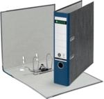 Leitz Ordner Wolkenmarmor A4 80mm 180Grad blau