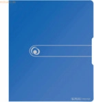Herlitz Ringbuch A4 2 Ringe PP 16mm blau opak to go